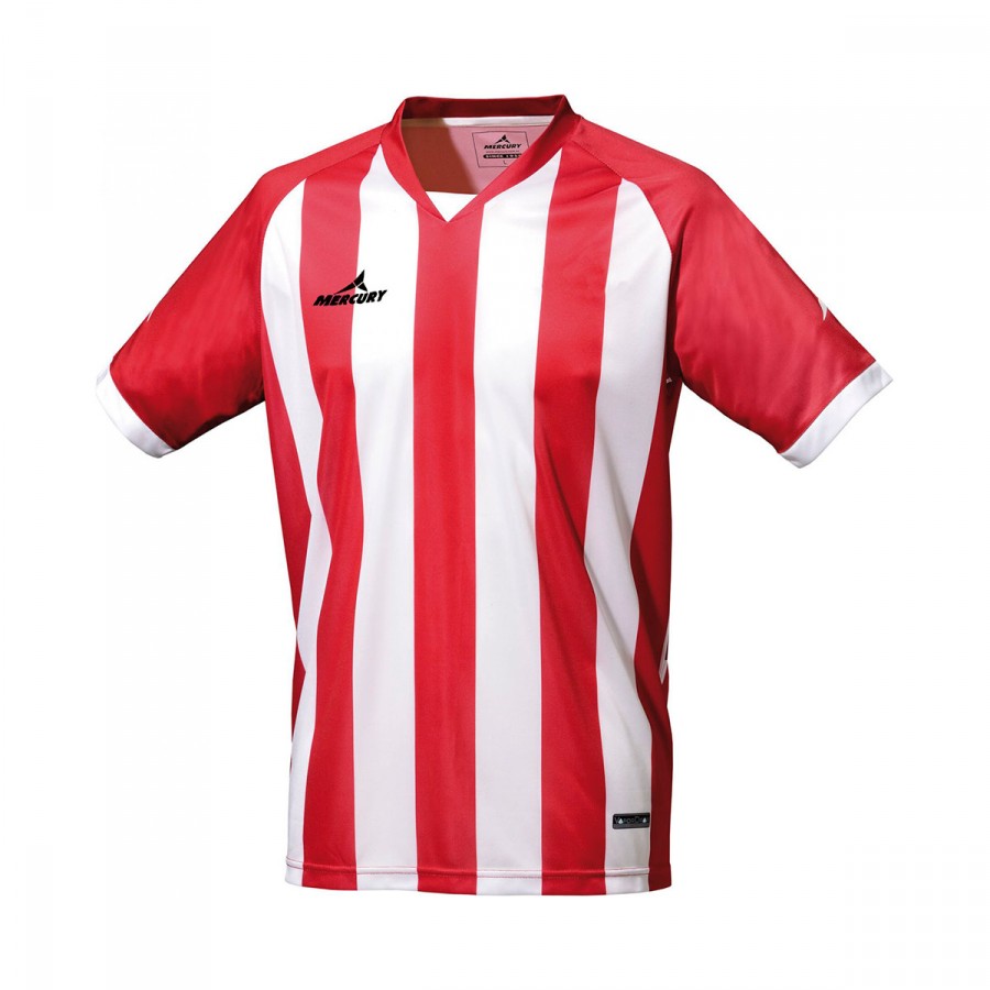 red and white football jersey