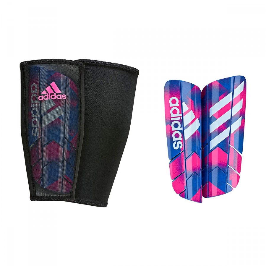 Espinillera adidas Ghost Graph Pink-Blue - Tienda de fútbol Fútbol Emotion