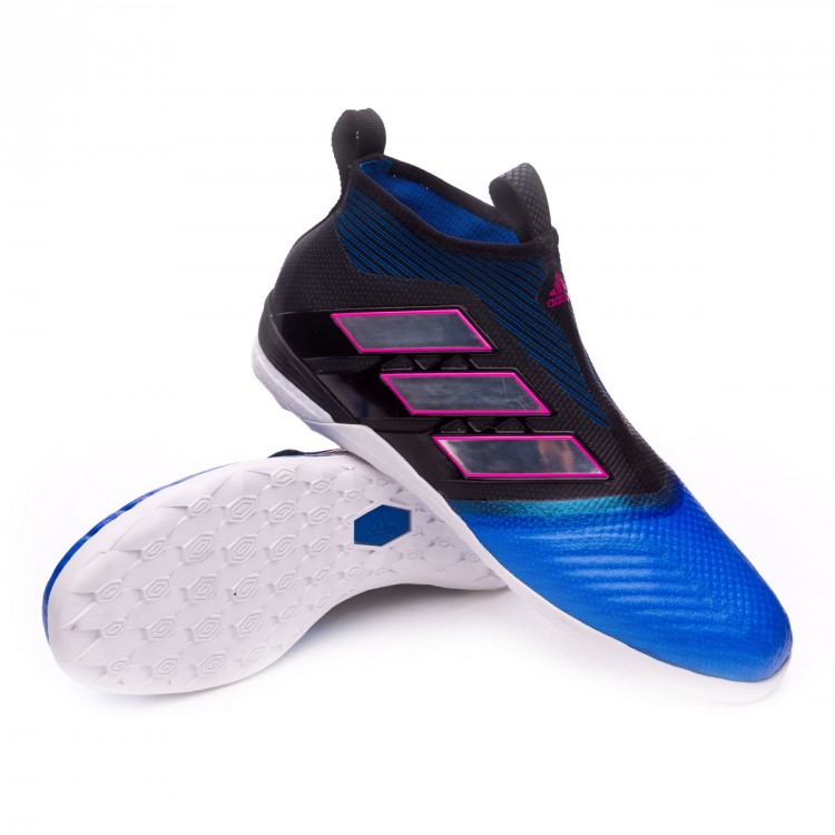 Futsal Boot adidas Ace Tango 17+ Purecontrol IN Core black-White-Blue -  Football store Fútbol Emotion