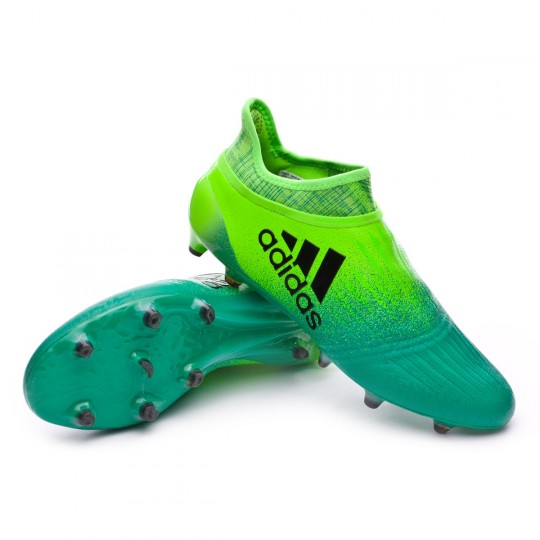 Scarpe adidas X 16+ Purechaos FG Solar green-Nero - Negozio di calcio  Fútbol Emotion