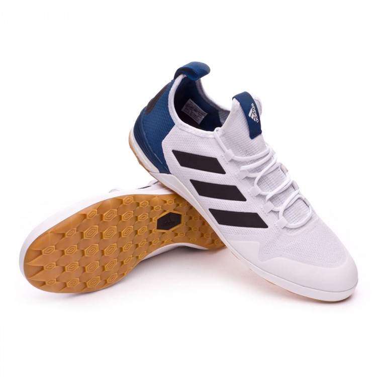 Futsal Boot adidas Ace Tango 17.1 IN White-Core black-Mystery blue -  Football store Fútbol Emotion