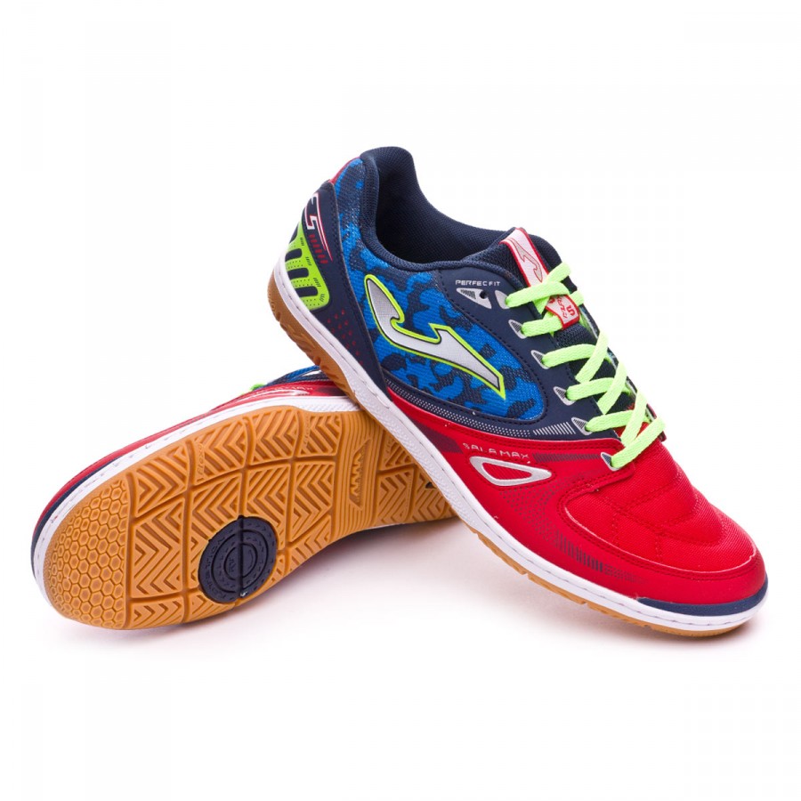 zapatillas joma futbol sala chaussure de futsal joma sala max red black green zapatillas joma futbol sala chaussure de futsal joma sala max red black green