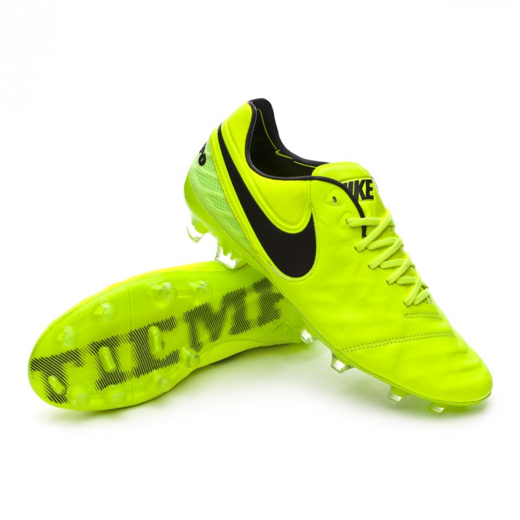 Nike Tiempo Genio Leather FG Youth Size 4.5y Black/white