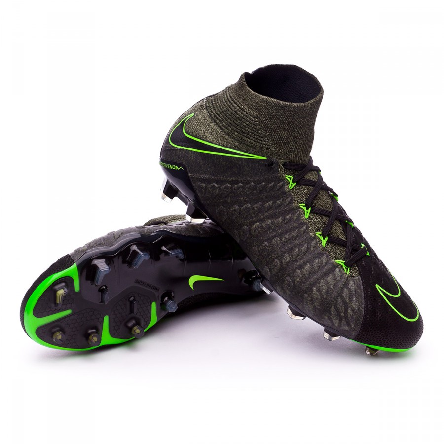 nike hypervenom phantom green black