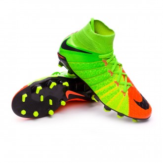 Hypervenom Phantom III DF FG Niño Electric green-Black-Hyper orange-Volt