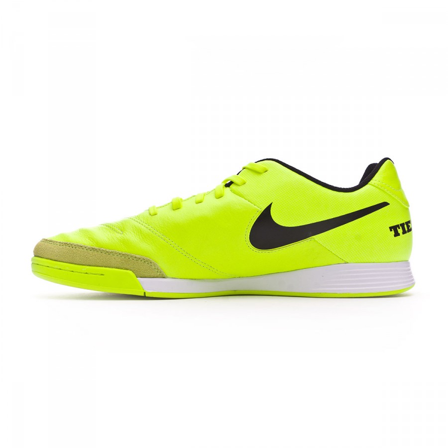 Futsal Boot Nike TiempoX Genio Leather II IC Volt-Black - Football store  Fútbol Emotion