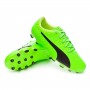 Jr evoPOWER Vigor 4 AG Green gecko-Black-Safety yellow