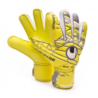 Luvas  Uhlsport Eliminator Supersoft Lite fluor yellow-Griffin grey-White