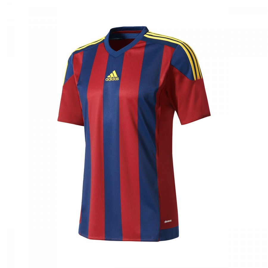 camiseta adidas azul y amarillo