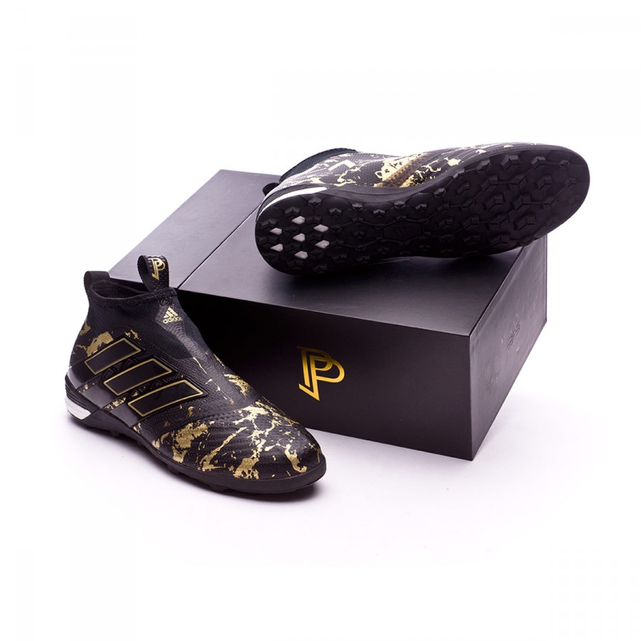 Zapatilla adidas Ace Tango 17+ Purecontrol Turf Pogba Core black-Matte gold  - Tienda de fútbol Fútbol Emotion