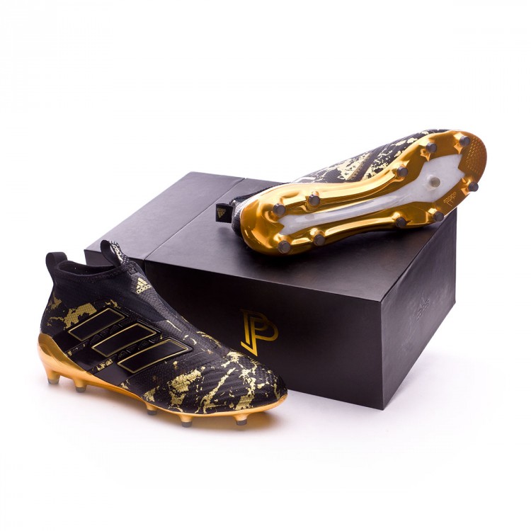 Zapatos de fútbol adidas Ace 17+ Purecontrol FG Pogba Core black-Matte gold  - Tienda de fútbol Fútbol Emotion