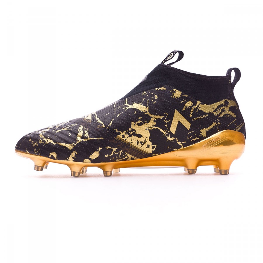Football Boots adidas Ace 17+ Purecontrol FG Pogba Core black-Matte gold -  Football store Fútbol Emotion