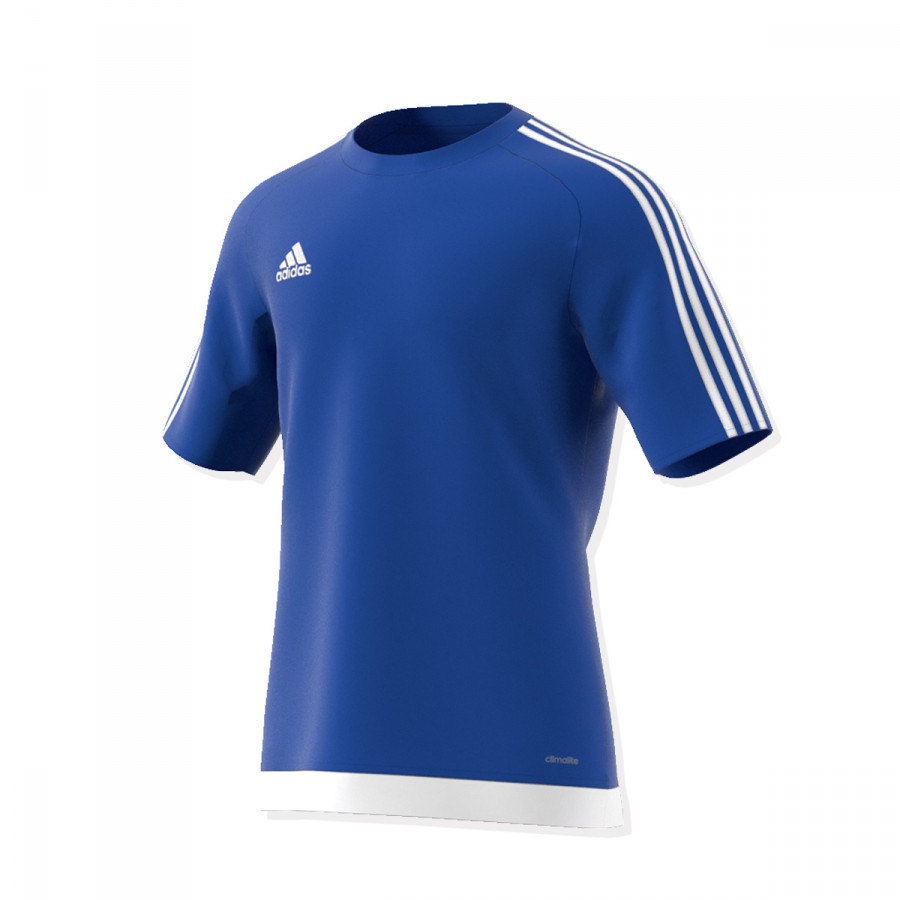 Camiseta adidas Estro 15 m/c Azul royal-Blanco - Tienda de fútbol Fútbol  Emotion