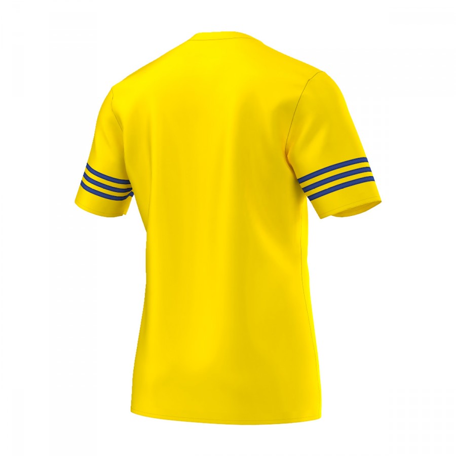 instalaciones Plantación píldora Camiseta adidas Entrada 14 m/c Amarillo-Azul Royal - Fútbol Emotion