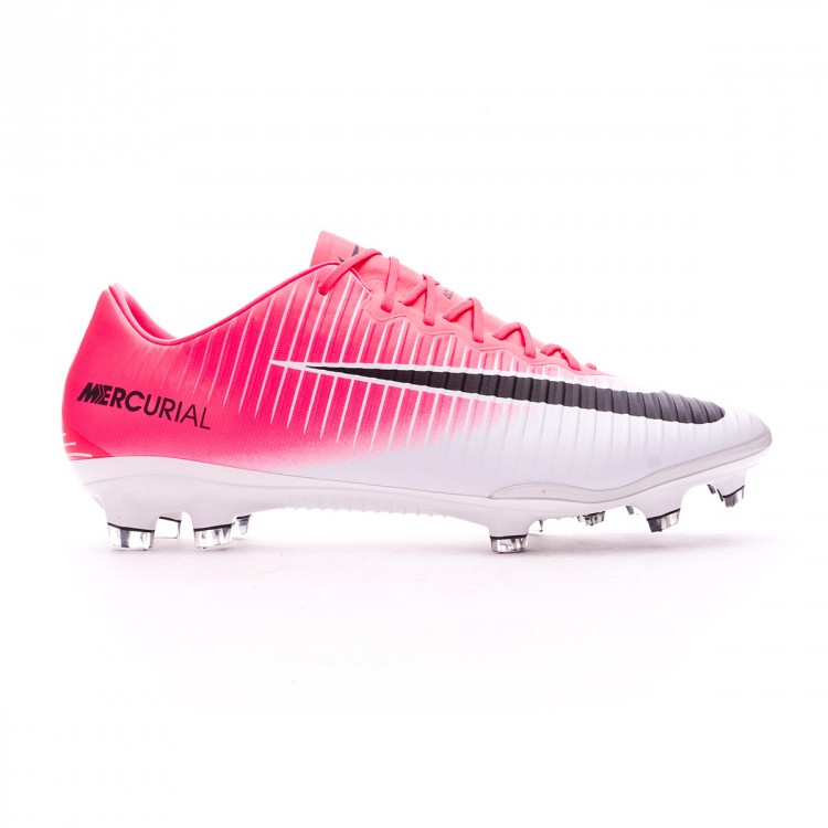 black white and pink nike mercurial