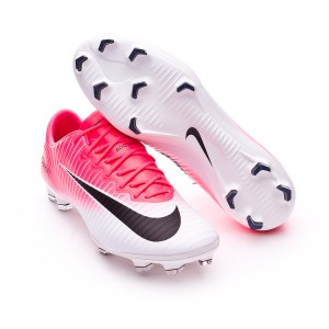 pink and white nike football boots