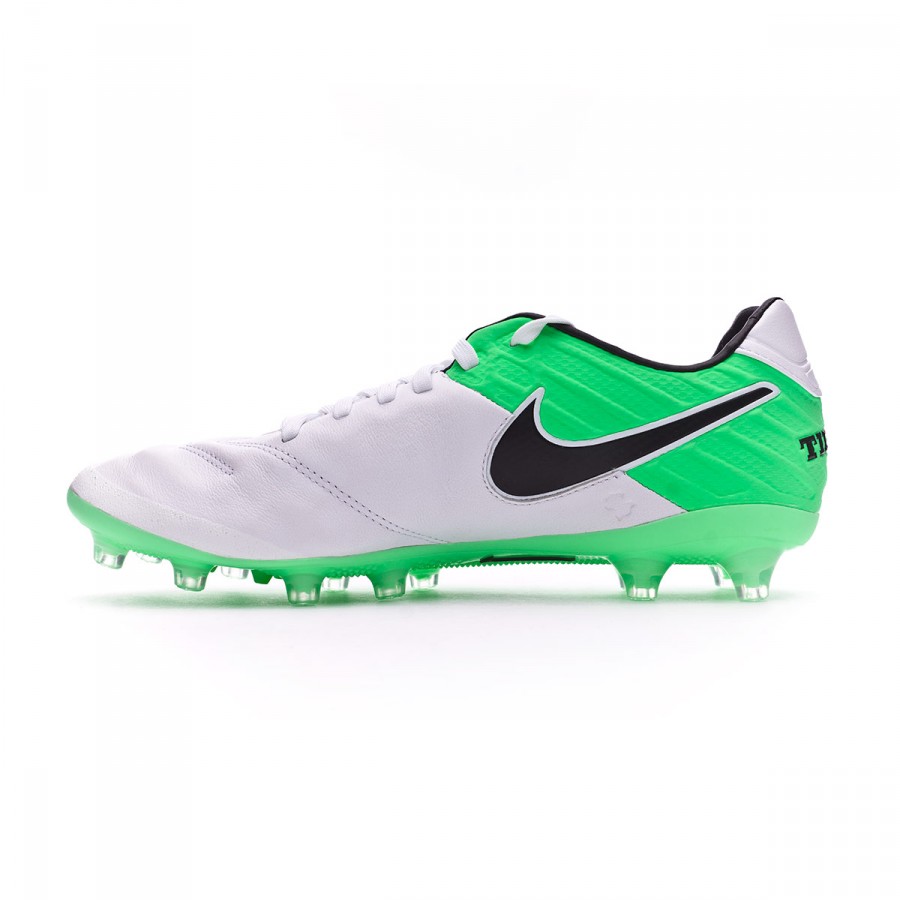 nike white and green football boots