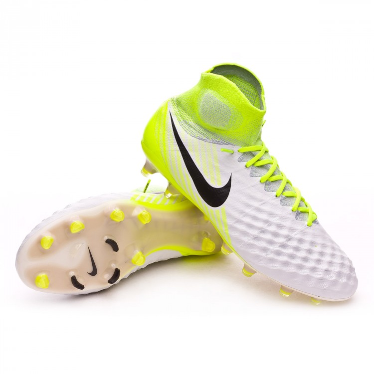 Bota de fútbol Nike Magista Obra II ACC FG White-Volt-Pure platinum -  Tienda de fútbol Fútbol Emotion