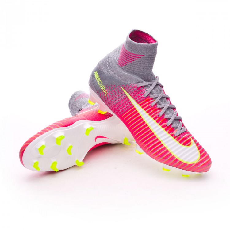nike mercurial wolf grey and pink