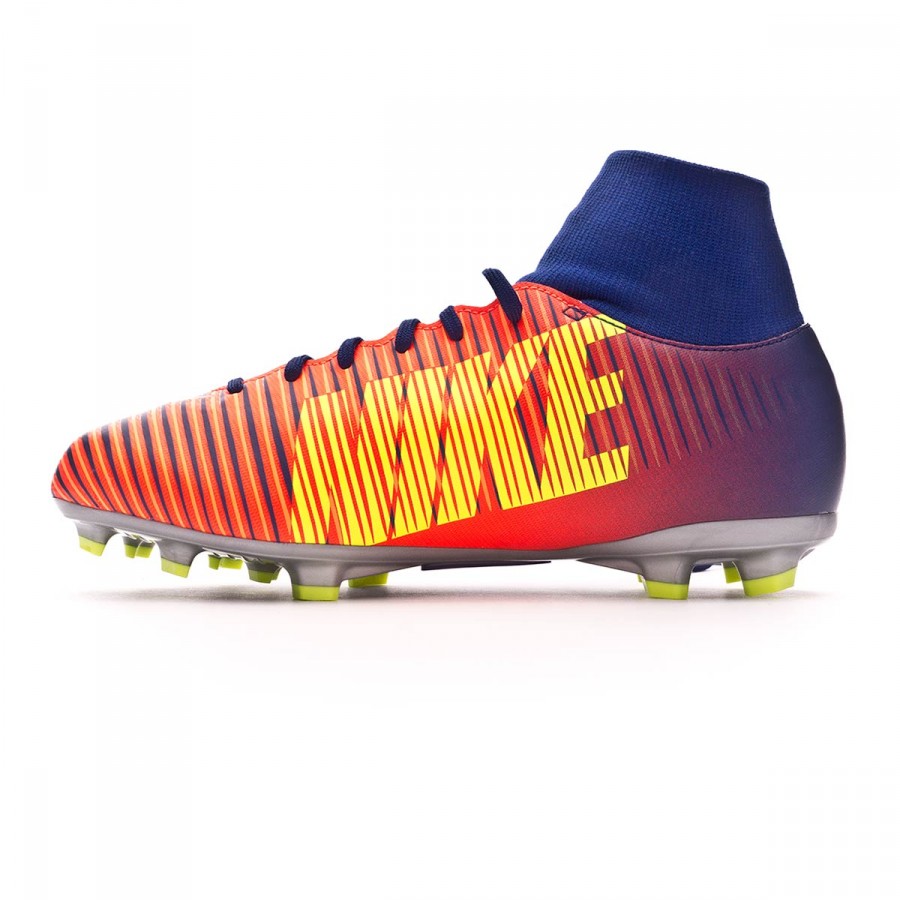 Bota Mercurial Victory VI DF FG Niño Deep royal blue Chrome Total crimson Bota Mercurial Victory VI DF FG Niño Deep royal blue Chrome Total crimson
