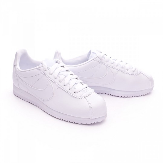 Zapatilla Nike Classic Cortez Leather Mujer White - Tienda de fútbol Fútbol  Emotion