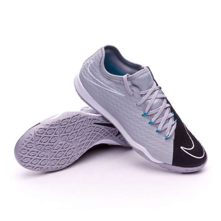 Zapatilla Nike HypervenomX Finale II IC Wolf grey-Chlorine blue-Dark grey -  Tienda de fútbol Fútbol Emotion