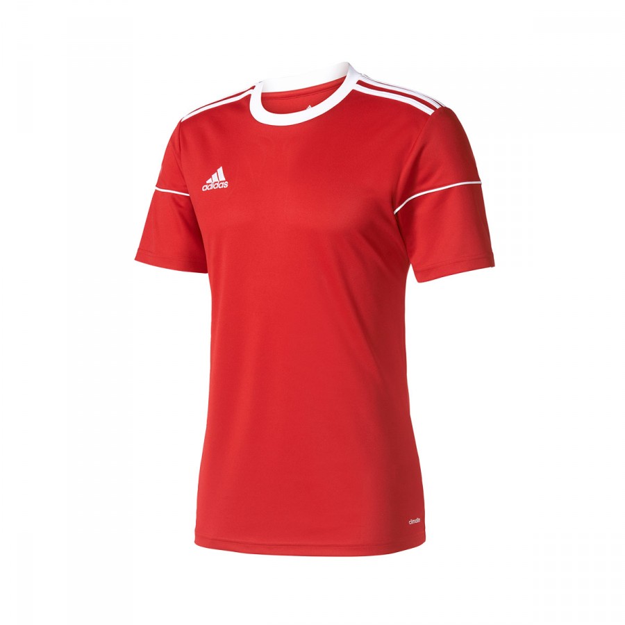 camiseta adidas roja y blanca