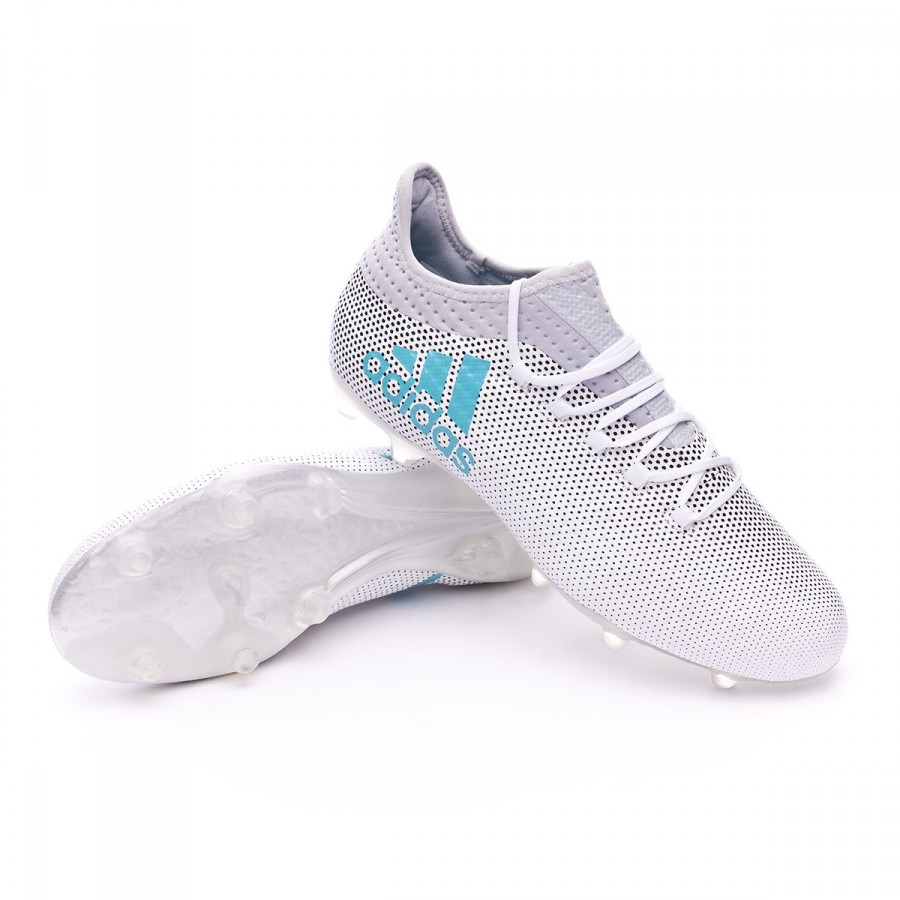 Football Boots adidas X 17.2 FG White-Energy blue-Clear grey - Football  store Fútbol Emotion