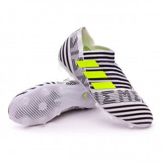 Chuteira  adidas Nemeziz 17+ 360 Agility FG Crianças White-Solar yellow-Core black