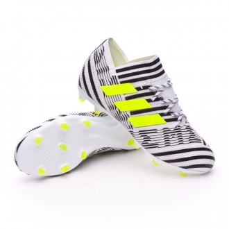 Chuteira  adidas Nemeziz 17.1 FG Crianças White-Solar yellow-Core black