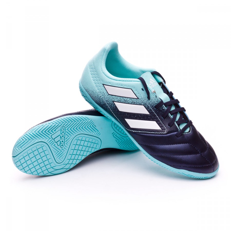 Futsal Boot adidas Jr Ace 17.4 IN Energy agua-White-Legend ink - Football  store Fútbol Emotion