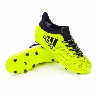 Chuteira  adidas X 17.3 FG Crianças Solar yellow-Legend ink