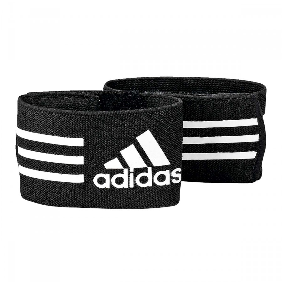 Cerveza inglesa egipcio Nublado Guardaespinilleras adidas Ankle Strap Black-White - Fútbol Emotion