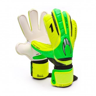 Luvas  HO Soccer One Flat UCG Lime-Green-Black