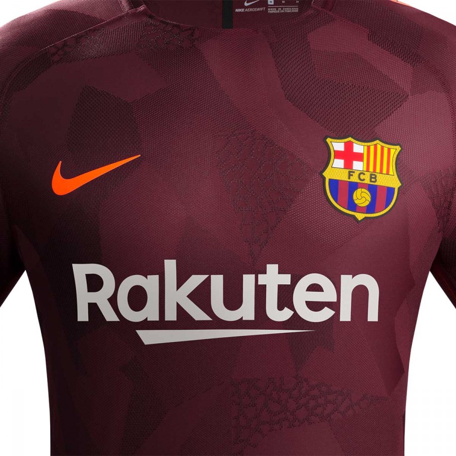 Camiseta Nike FC Barcelona Stadium SS Tercera Equipación 2017-2018 Niño  Night maroon-Hyper crimson - Tienda de fútbol Fútbol Emotion