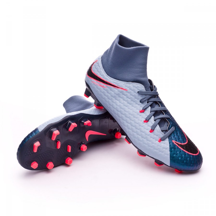 Football Boots Nike Hypervenom Phelon III DF FG Light armory blue-Armory  navy-Armory blue - Football store Fútbol Emotion