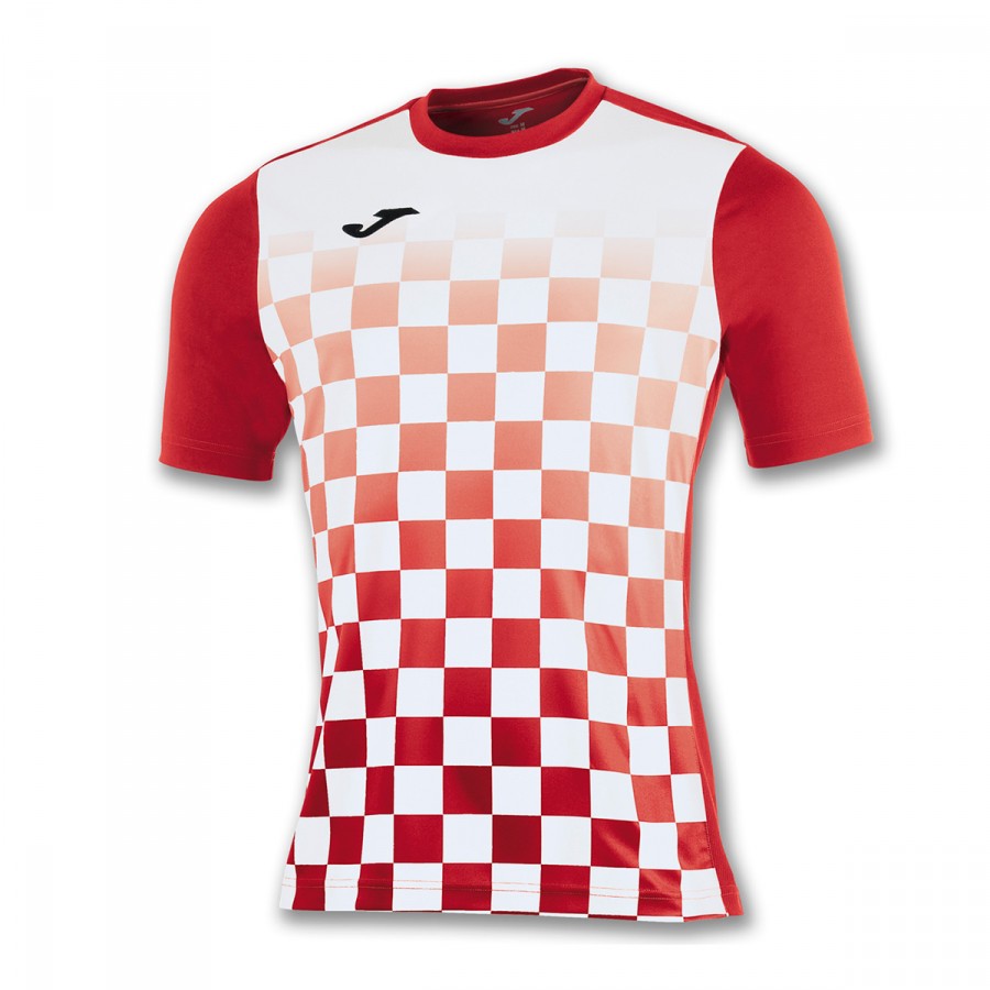 camisetas rojas y blancas de futbol