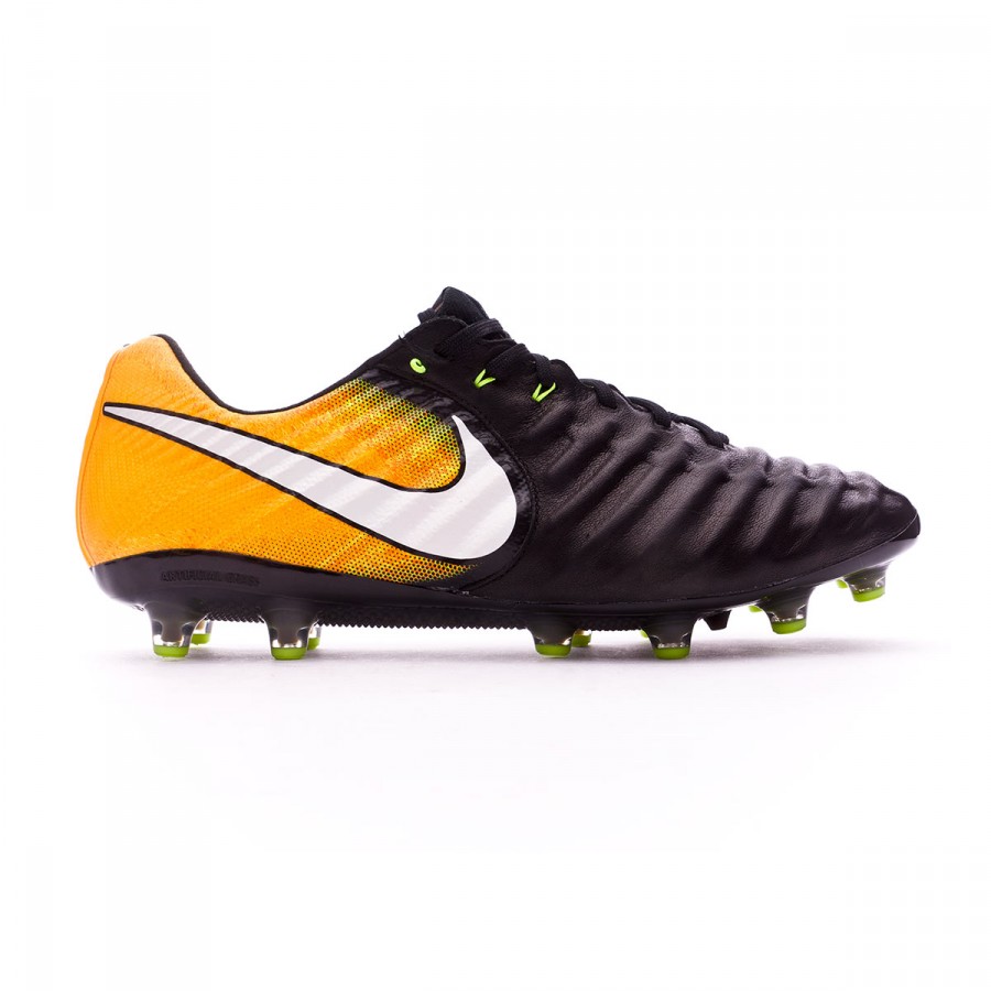 nike tiempo black yellow