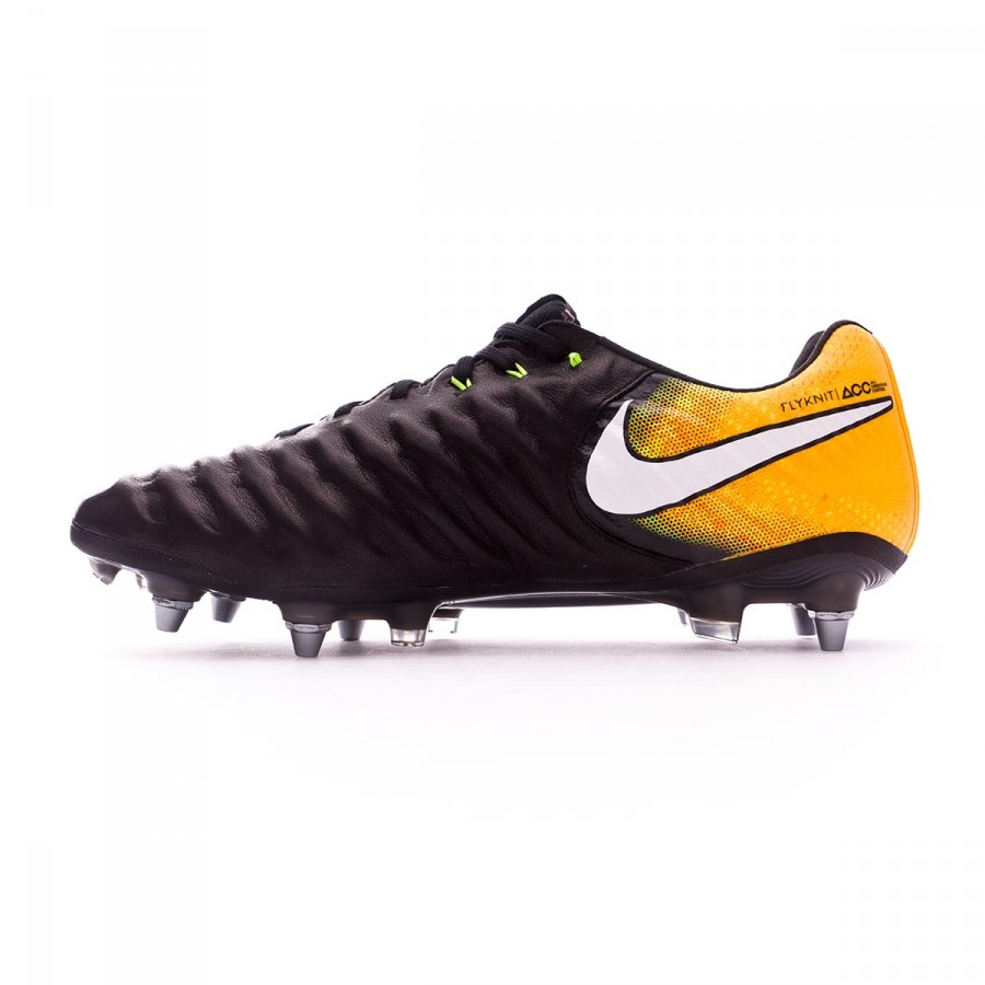 nike tiempo orange black