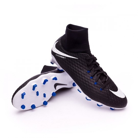 Football Boots Nike Hypervenom Phelon III DF FG Black-White - Football  store Fútbol Emotion