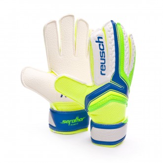 Luvas  Reusch Serathor RG Easy Fit Crianças Electric blue-Green gecko