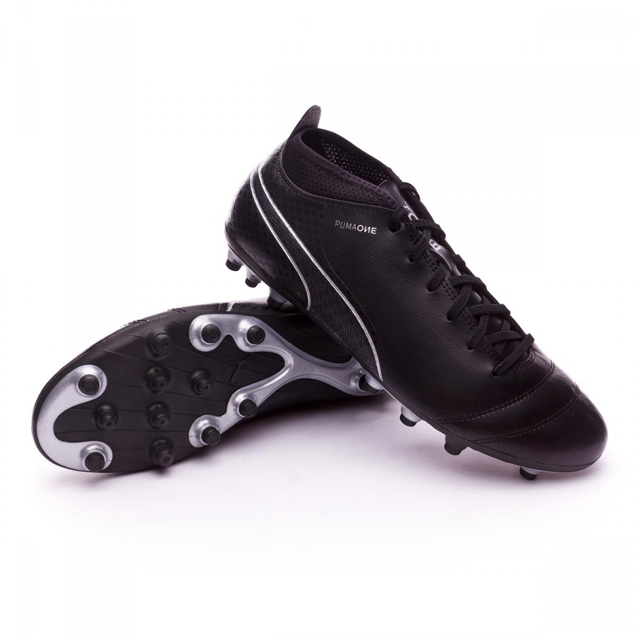 Boot Puma One 17 4 Ag Puma Black Silver Football Store Futbol