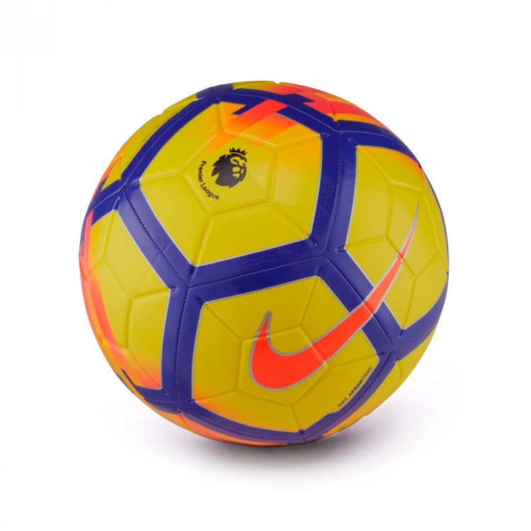 Yellow and purple premier league football Clearance