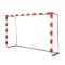 Football metallic movable goal set with 3x3in diameter