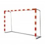 Football metallic movable goal set with 3x3in diameter