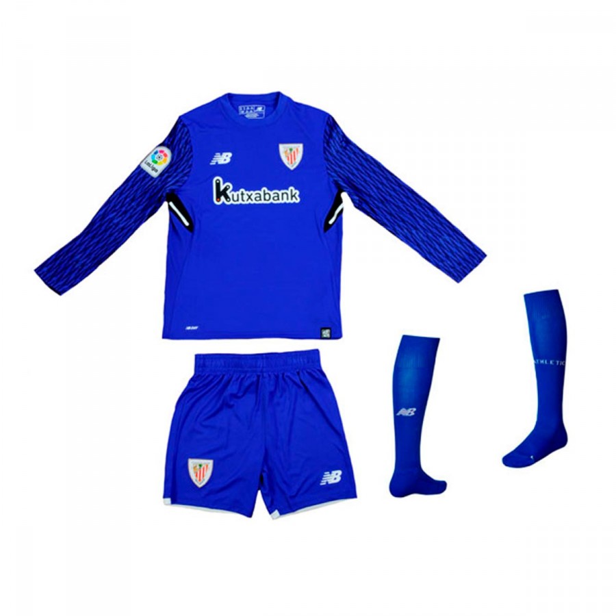 new balance niños bilbao Conjunto New Balance AC Bilbao Primera Equipación Portero 2017-2018 ...