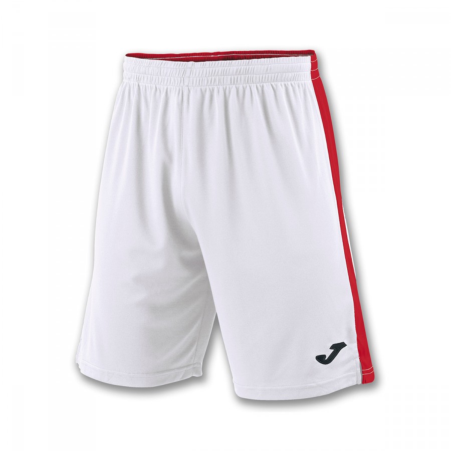 Pantalón corto Joma Tokio II Blanco-Rojo - Fútbol Emotion