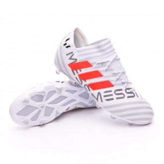 Chuteira  adidas Nemeziz Messi 17.1 FG Crianças White-Solar orange-Clear grey