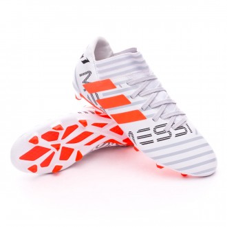 Chuteira  adidas Nemeziz Messi 17.3 FG Crianças White-Solar orange-Clear grey