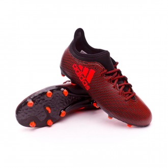 Chuteira  adidas X 17.3 FG Crianças Core black-Solar red-Solar orange